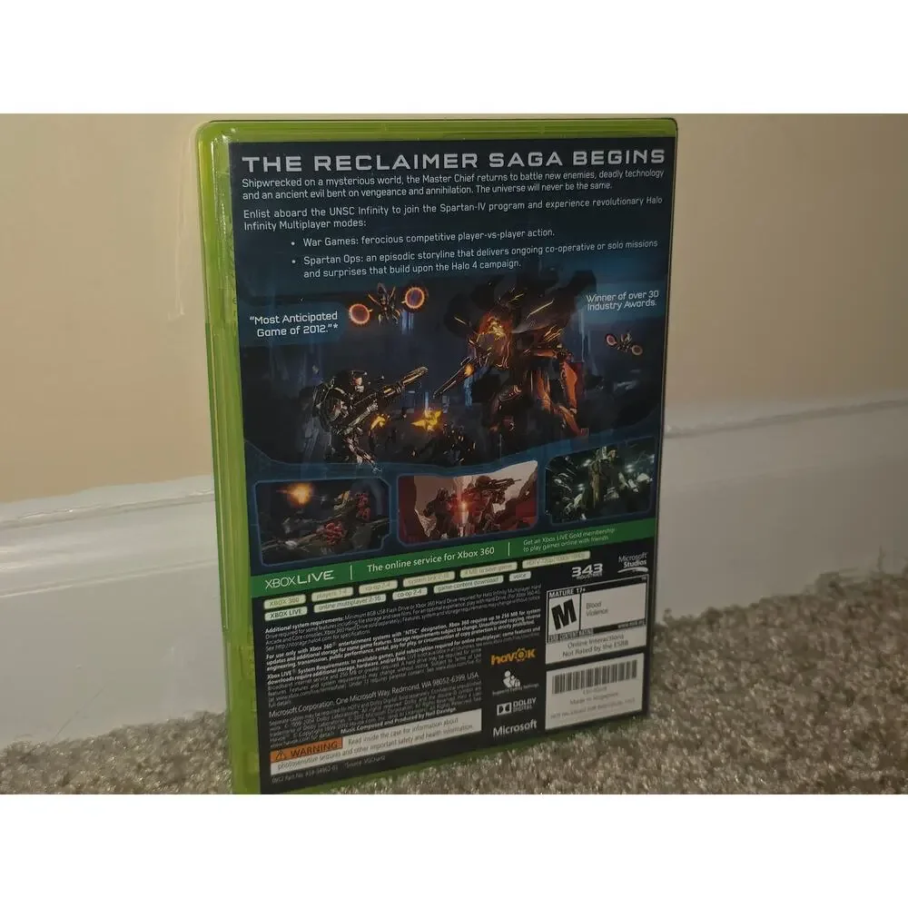 Halo 4 Xbox 360 Video Game Microsoft Shooter 2012 2 Discs